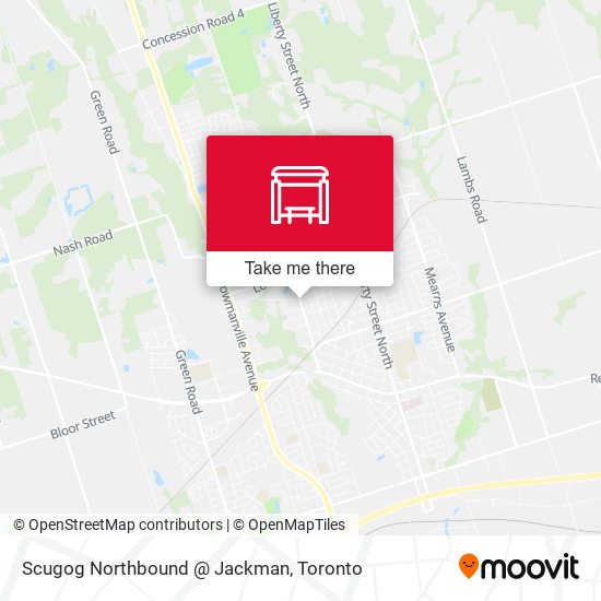 Scugog Northbound @ Jackman map