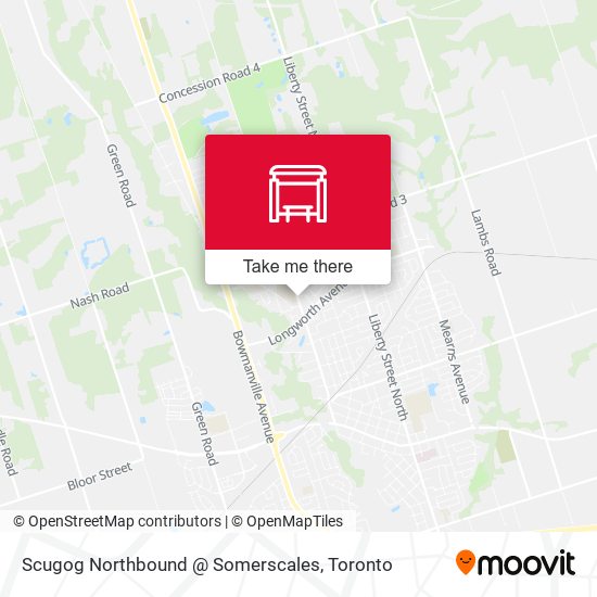 Scugog Northbound @ Somerscales map