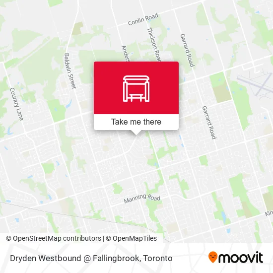 Dryden Westbound @ Fallingbrook map