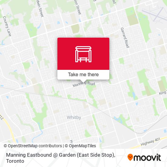Manning Eastbound @ Garden (East Side Stop) map