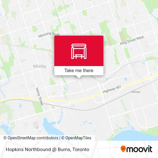 Hopkins Northbound @ Burns map
