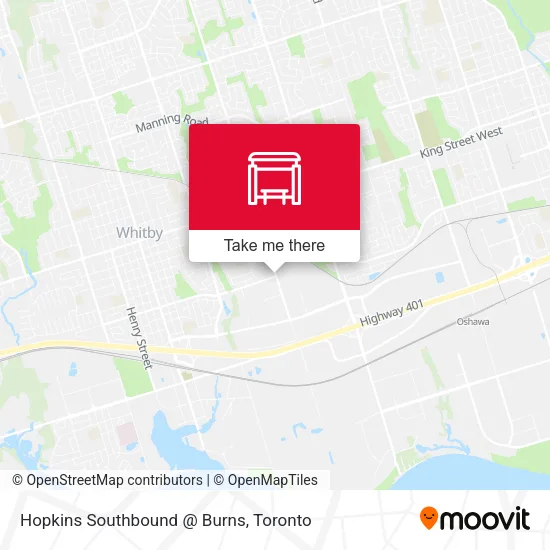 Hopkins Southbound @ Burns map