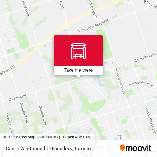 Conlin Westbound @ Founders map