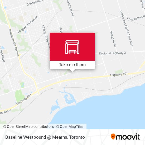 Baseline Westbound @ Mearns map