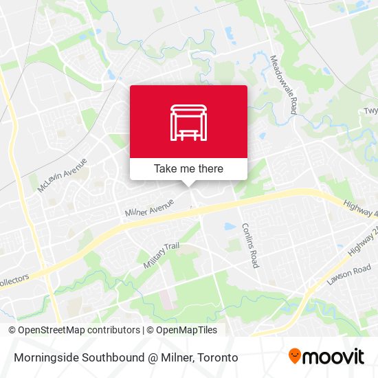 Morningside Southbound @ Milner map