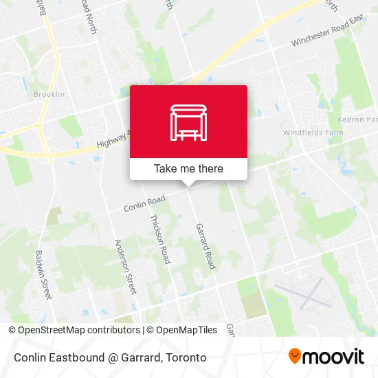 Conlin Eastbound @ Garrard map
