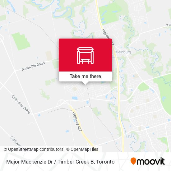 Major Mackenzie Dr / Timber Creek B map