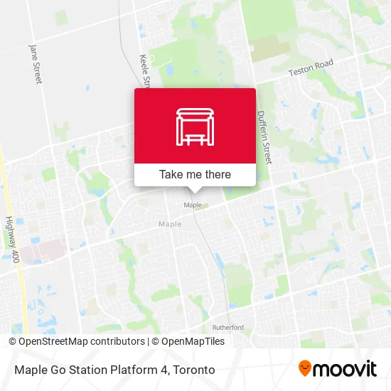 Maple Go Station Platform 4 map