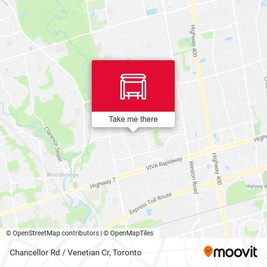 Chancellor Rd / Venetian Cr map
