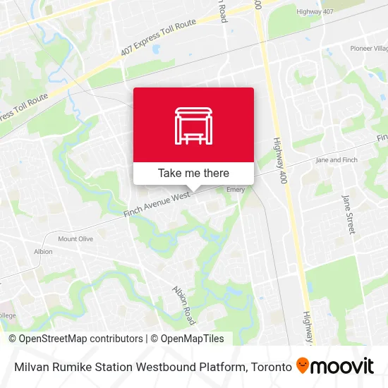 Milvan Rumike Station Westbound Platform map