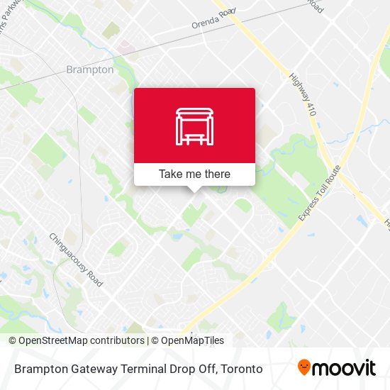 Brampton Gateway Terminal Drop Off map