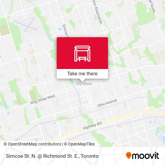 Simcoe St. N. @ Richmond St. E. map