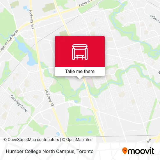 Humber College North Campus map