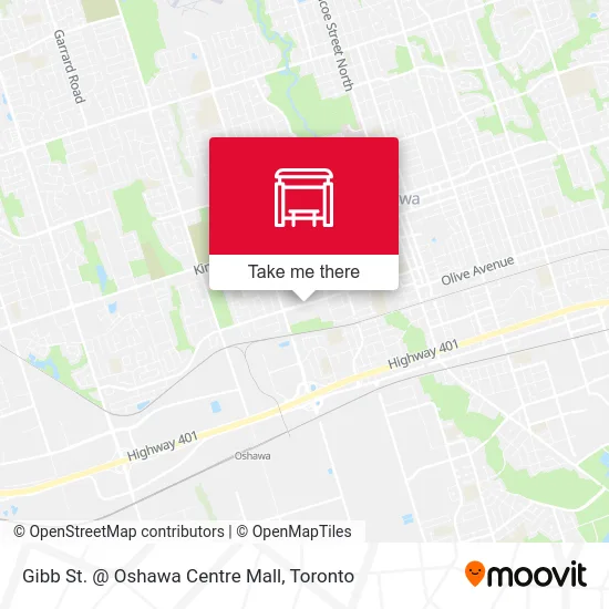 Gibb St. @ Oshawa Centre Mall map