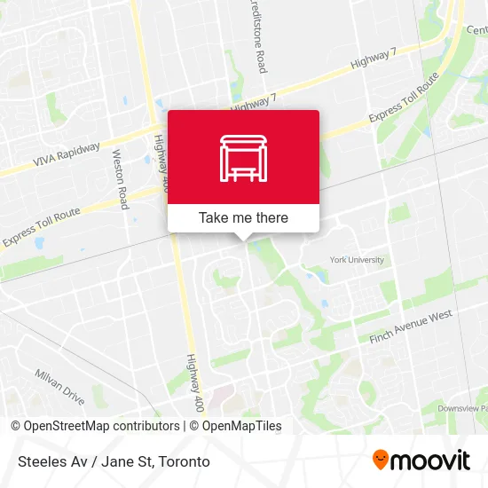 Steeles Av / Jane St map