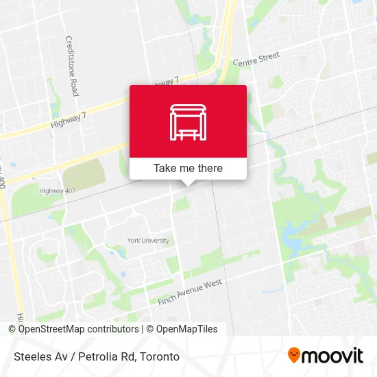 Steeles Av / Petrolia Rd map