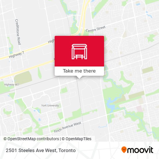 2501 Steeles Ave West map