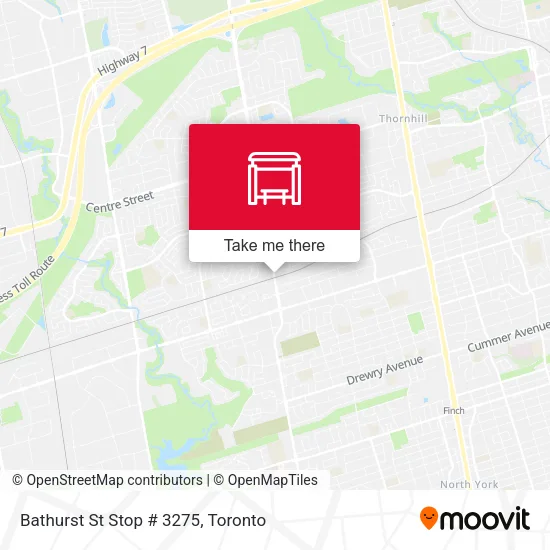 Bathurst St Stop # 3275 map