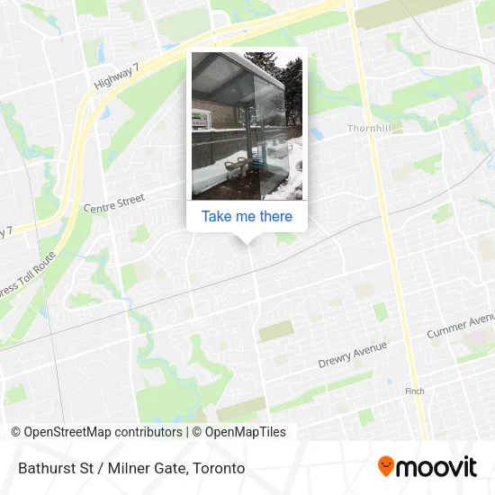 Bathurst St / Milner Gate map