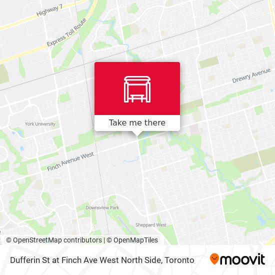 Dufferin St at Finch Ave West North Side plan