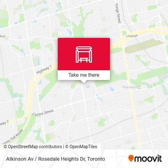 Atkinson Av / Rosedale Heights Dr map