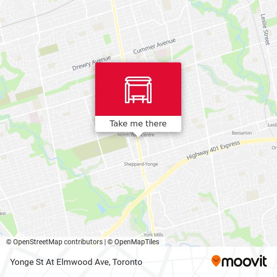Yonge St At Elmwood Ave map