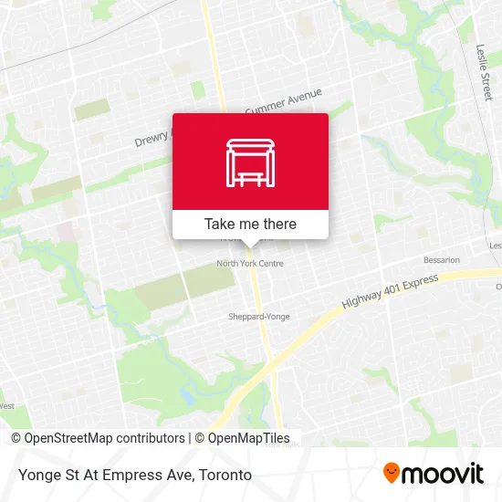 Yonge St At Empress Ave map