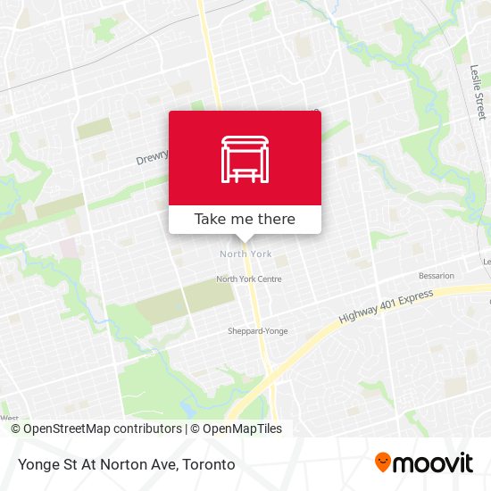 Yonge St At Norton Ave map