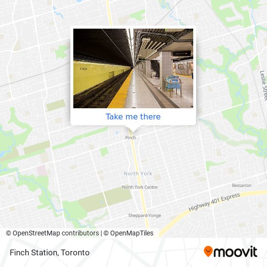 Finch Station map