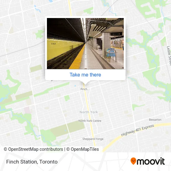 Finch Station map