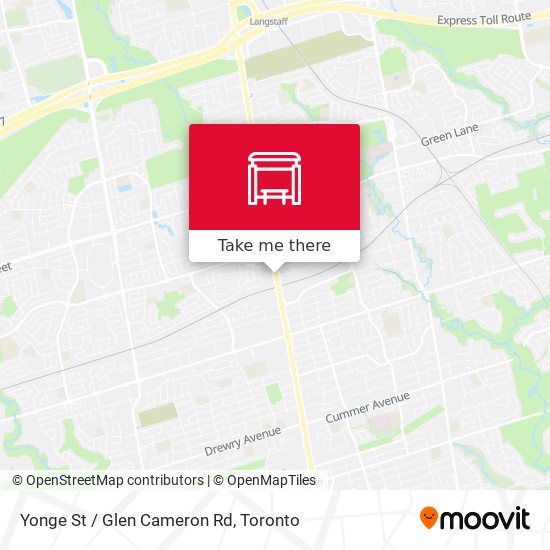 Yonge St / Glen Cameron Rd plan