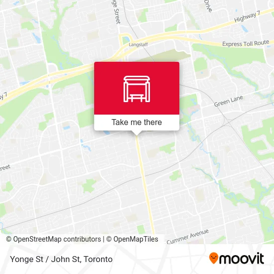 Yonge St / John St map