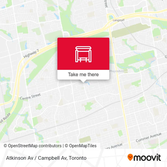 Atkinson Av / Campbell Av map
