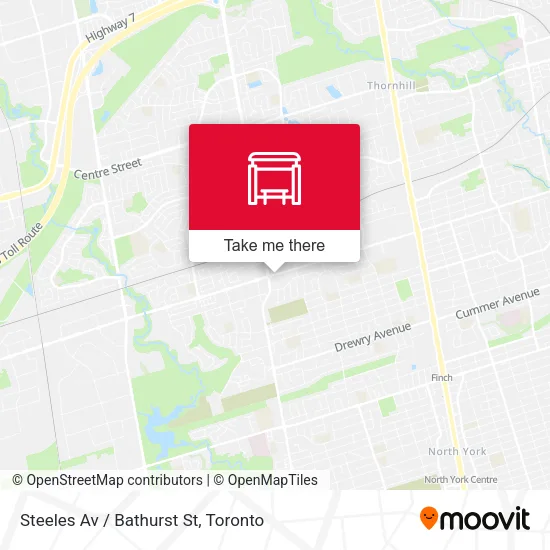 Steeles Av / Bathurst St plan