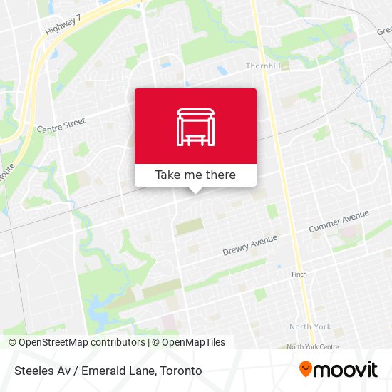 Steeles Av / Emerald Lane map