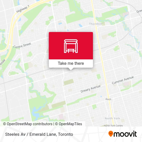 Steeles Av / Emerald Lane map