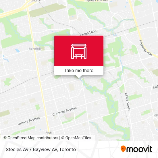 Steeles Av / Bayview Av map