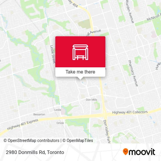 2980 Donmills Rd map