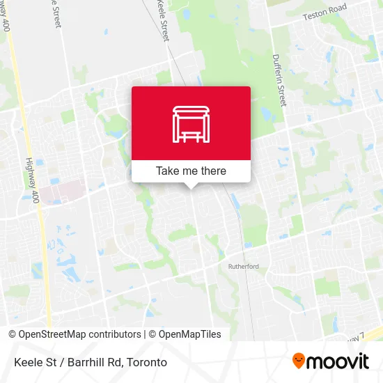 Keele St / Barrhill Rd map