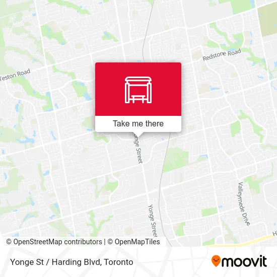 Yonge St / Harding Blvd map
