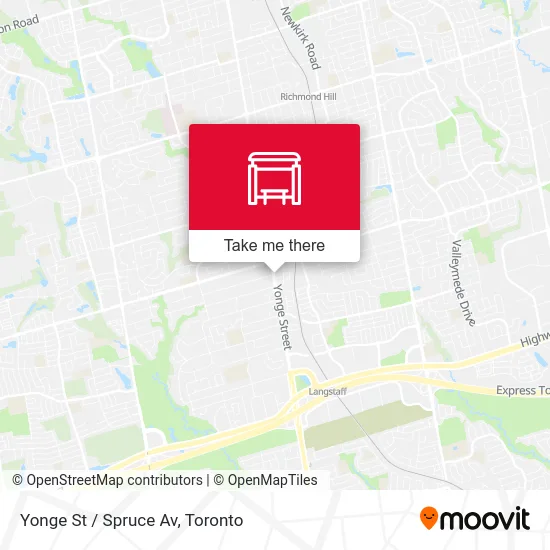 Yonge St / Spruce Av map