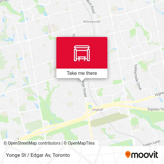 Yonge St / Edgar Av map
