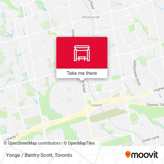 Yonge / Bantry-Scott map
