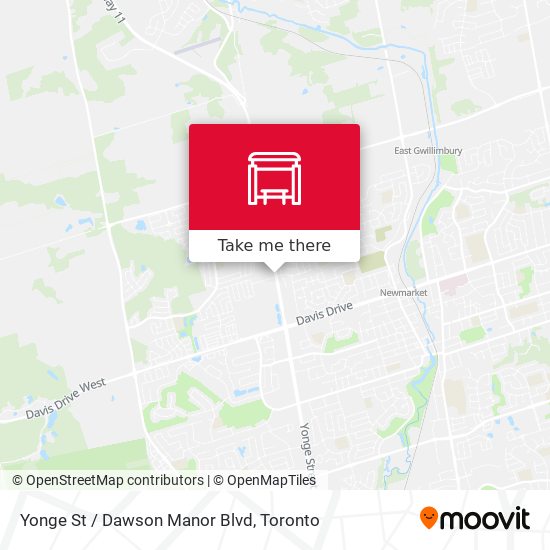 Yonge St / Dawson Manor Blvd map