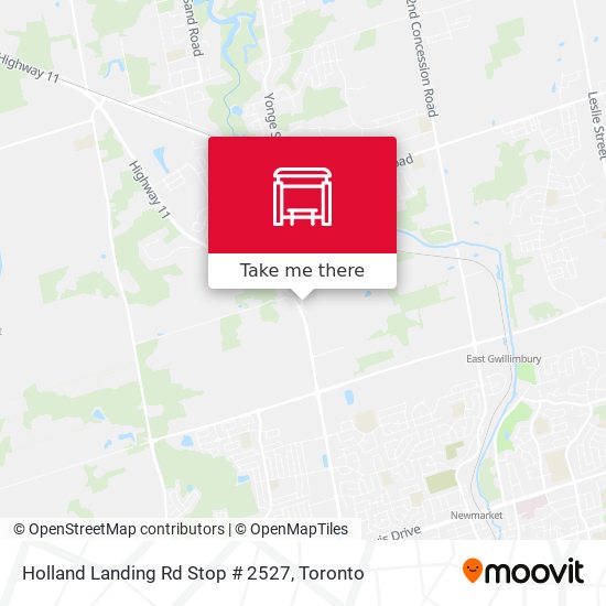 Holland Landing Rd Stop # 2527 map