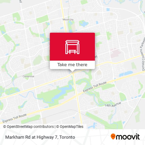 Markham Rd at Highway 7 map
