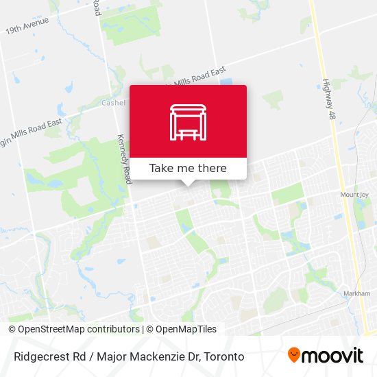 Ridgecrest Rd / Major Mackenzie Dr map