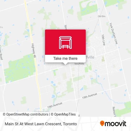 Main St At West Lawn Crescent map