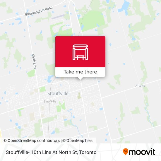 Stouffville- 10th Line At North St map