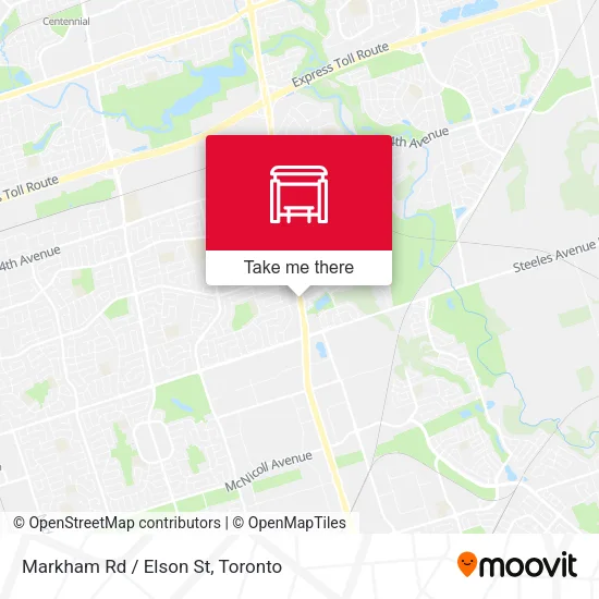 Markham Rd / Elson St map